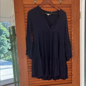 Nostalgia Navy Blue Women's Top